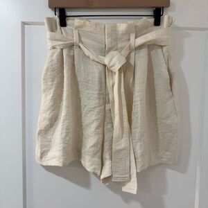a new day High Waist Cream Shorts